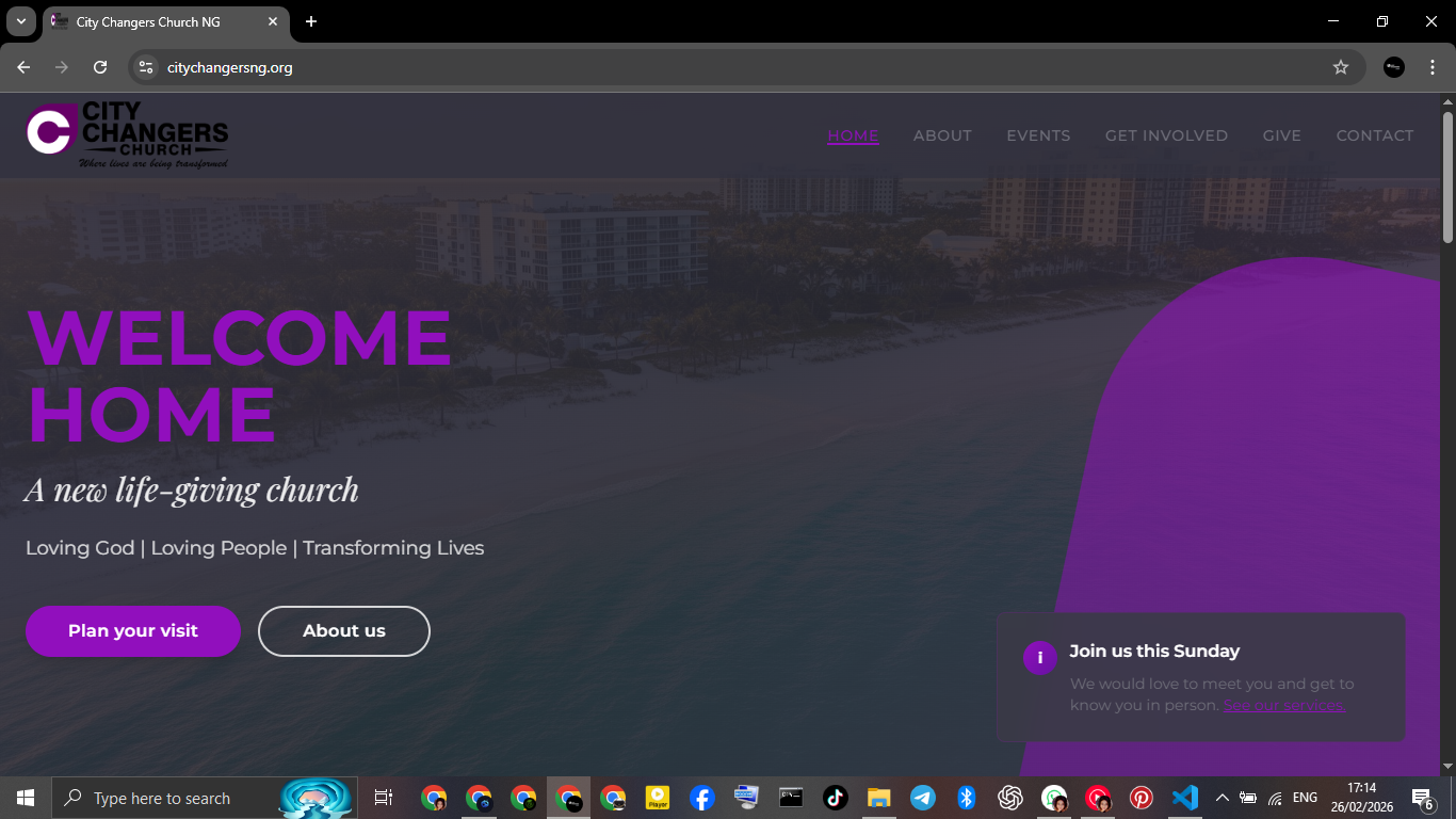 City Changers NG Website